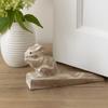 Door Stop Wooden Dormouse Hand Carved
