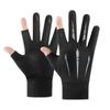 Cycling Gloves Outdoor Driving Electric Vehicle protection Gloves Anti-slip Touchscreen Fingerless Men Fishing Ice Silk Gloves