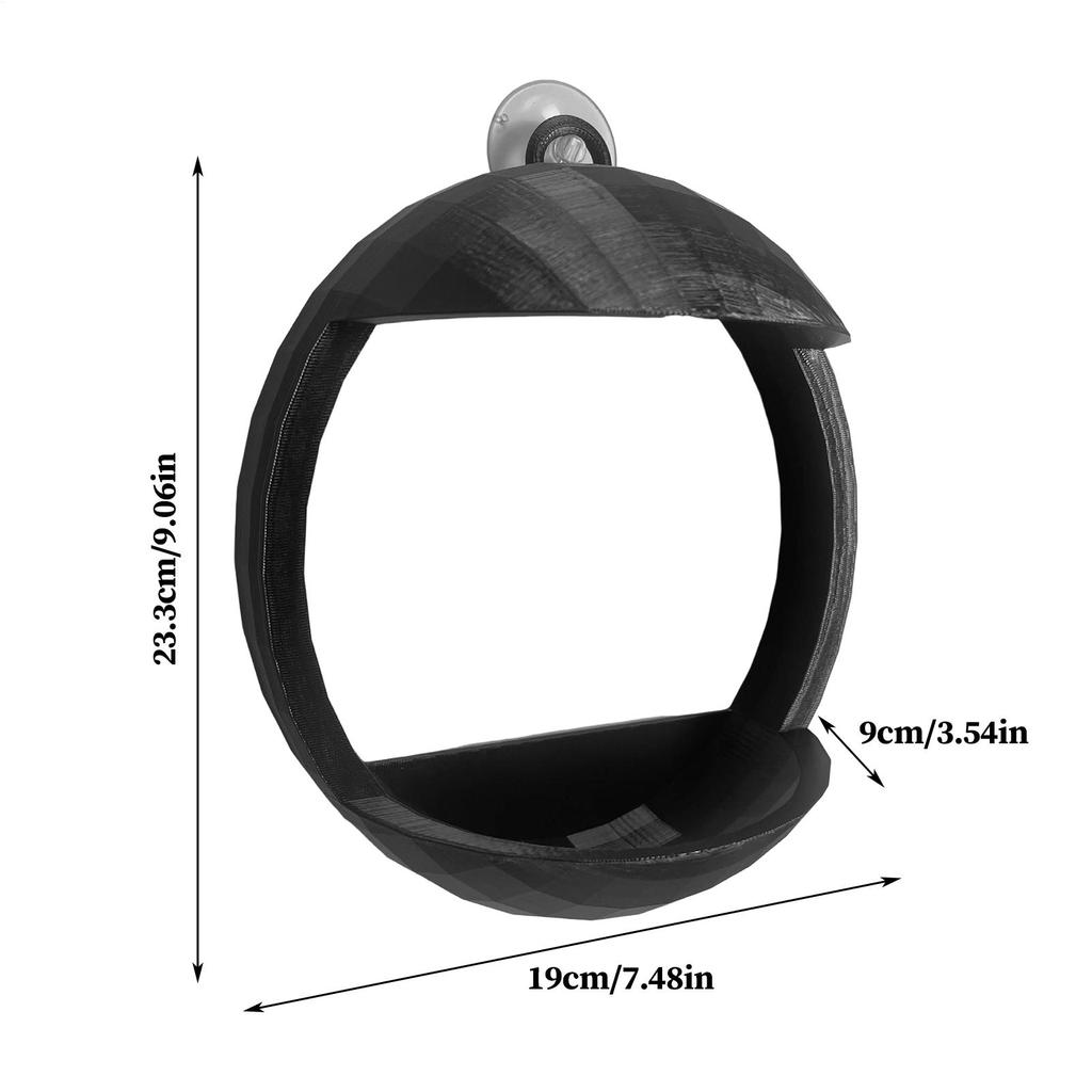 Кормушка для птиц на окно Открытая 3D-печатная принадлежность для наблюдения за птицами с прочной присоской Кормушки для диких птиц для еды и воды на патио для наблюдения