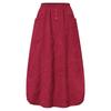 Plus Size Autumn Winter Elastic Waist Corduroy A-line Skirts