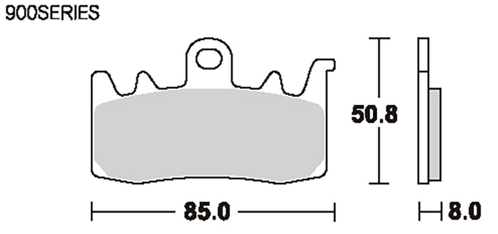 Тормозная колодка KITACO SBS 900HS Sinter Metal Aprilia BMW Ducati MV Agusta и т. д.. 777-0900020
