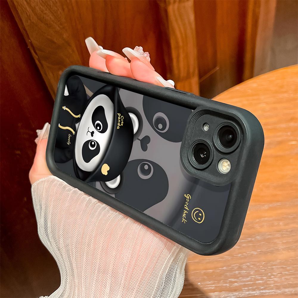 Чехол для телефона с рисунком панды для iPhone Samsung Galaxy Xiaomi Redmi POCO HUAWEI Honor, противоударный, резиновый, мягкий, гибкий чехол