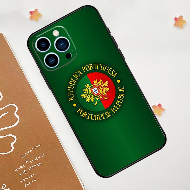 Чехол для телефона с флагом Португалии для iPhone 17 Pro Max 14 11 15 16 Pro Max 13 12 mini 16 Plus 16e 17 Air Funda