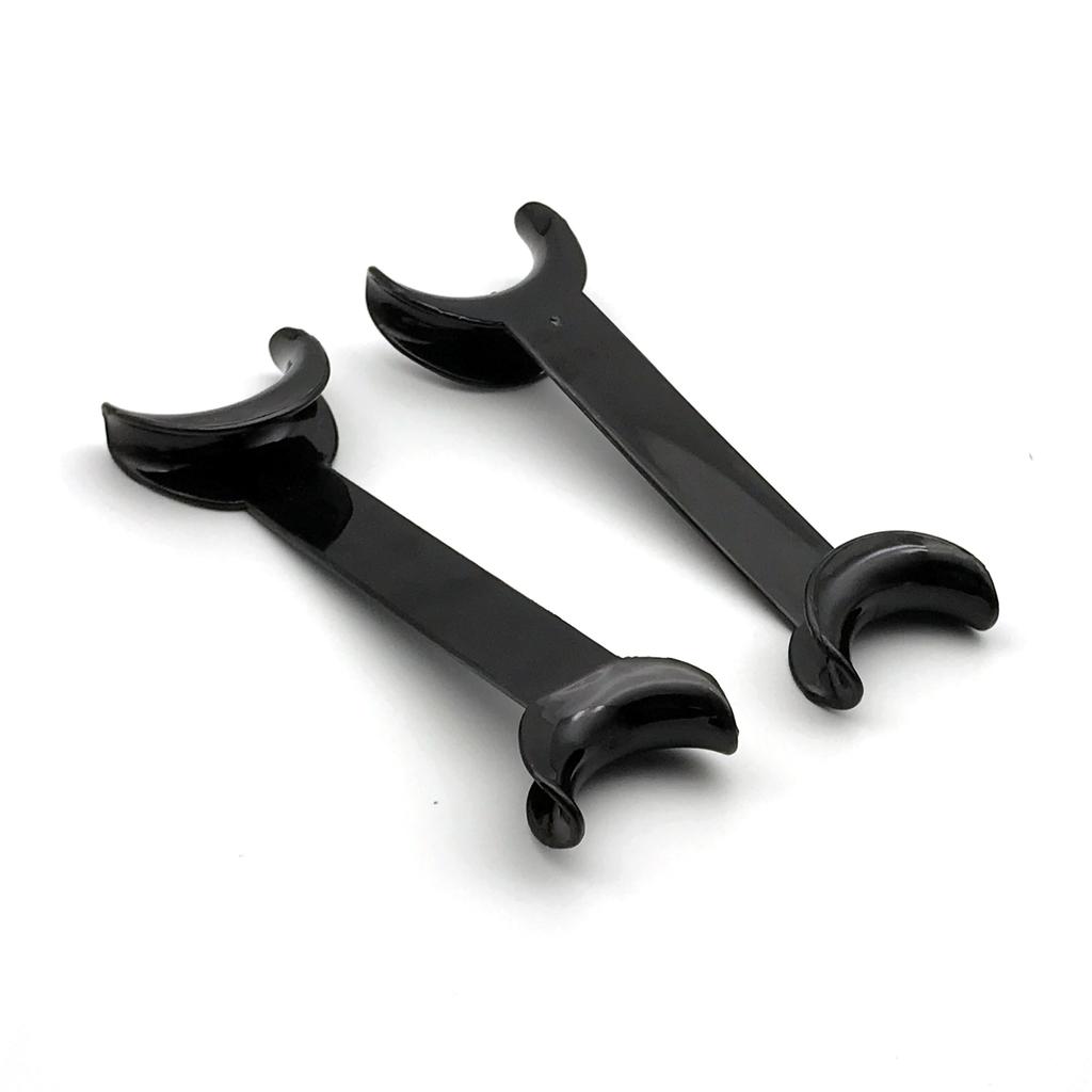 4 шт., стоматологический двуглавый Т-образный внутриротовой ретрактор для щек, открывалка для губ, черный стоматологический ретрактор, открывалка для рта