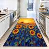Ковровая дорожка в стиле Ван Гога, красочный подсолнух, ковер для прихожей с противоскользящим покрытием, бохо, домашний, с цветочным принтом, напольный коврик для кухни или прихожей