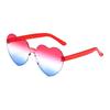 12 Pcs Independence Day Patriotic Sunglasses Rimless Red Blue White Star/Heart/Round
