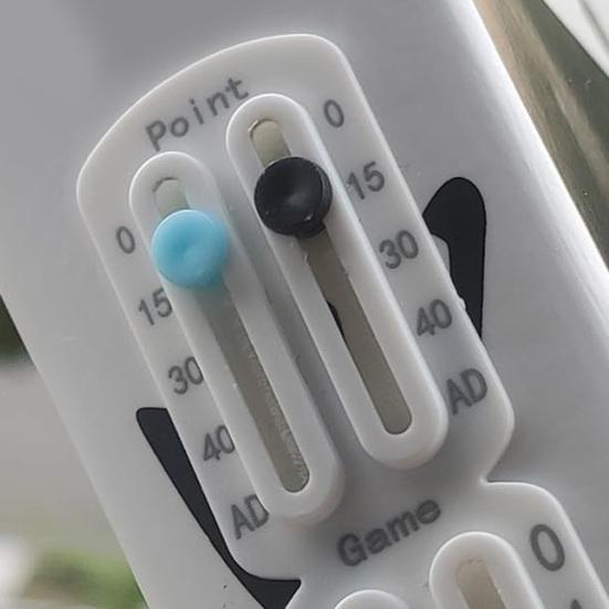 Tennis Scorekeeper for Racket Padel Portable Pickleball Paddle Scorekeeper Easily Mounted Small Score Board Counter for Recording Points Sets