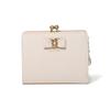 JILL STUART Honey Women's Leather Bi-Fold Wallet with Kiss Lock Clasp and Vintage Metal Charm - JSLW6SS1