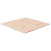 342918 vidaXL Square Table Top 80x80x1.5 Cm Solid Oak Wood Untreated