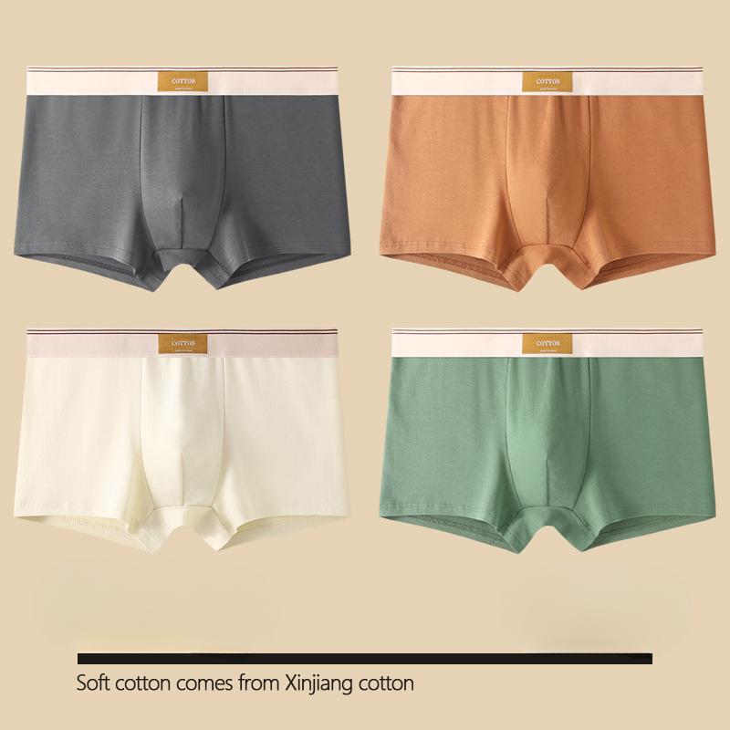 Мужское нижнее белье Hombre Трусы Боксеры Удобное Дышащее Хлопковое Нижнее Белье Сексуальное Нижнее Белье Однотонные Боксеры