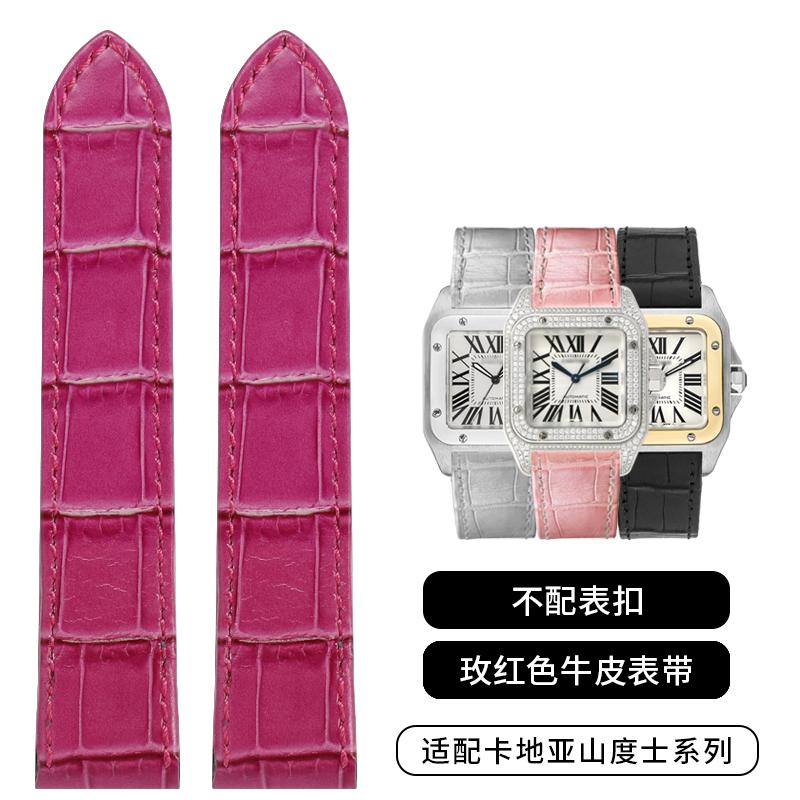 Продвинутый 20 мм 23 мм Высококачественный Кожаный Ремешок Для Часов Cartier Серии Santos Мужской и Женский Складная Пряжка