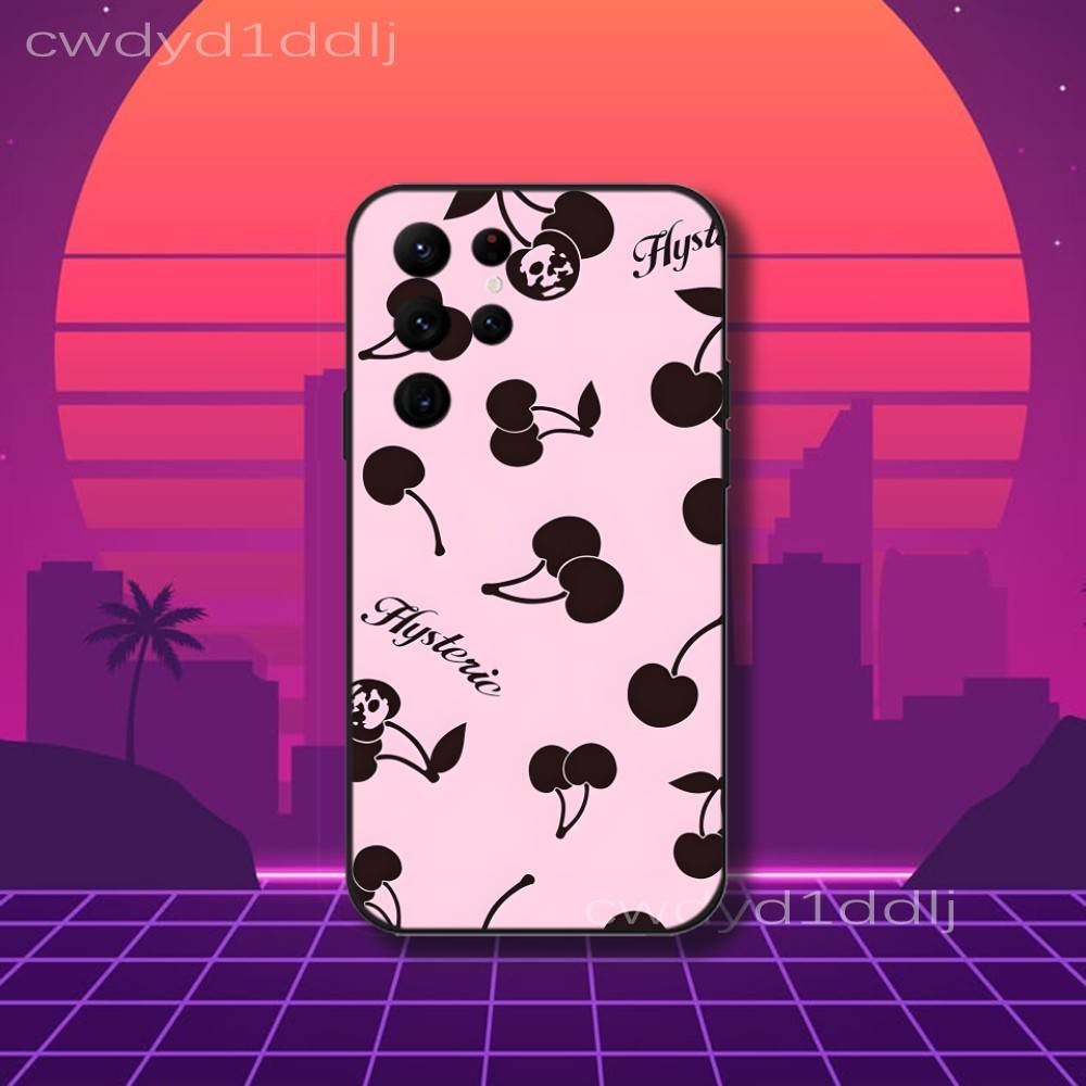 H-Hysteric-S Girl G-Glamour Phone Case For Samsung S10,S21,FE,S21 ,S26,S25,S24,S23,Ultra,S9,S22,Plus Black Shell Cover