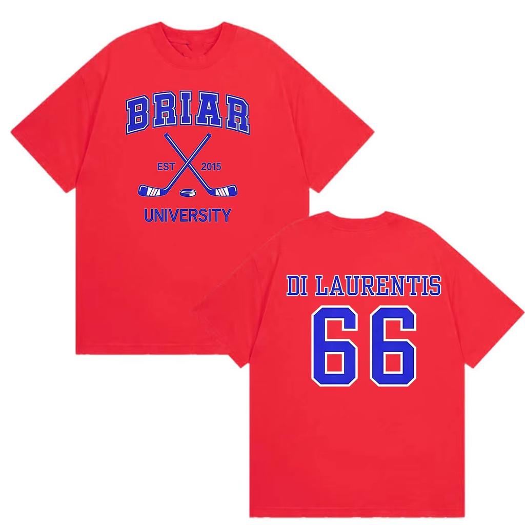 Briar Hockey Graham 44 T Shirts Briar University Off Campus Tv Series Tshirt Unisex Unisex Clothing High Quality Pure Cotton Tees