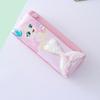 Kawaii Cat Декомпрессионный пенал Большой пенал Портативный пенал для девочек Двухслойный школьный чехол Канцелярский пенал