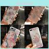 Чехол для iPhone 87 Plus X с цветочным узором, 3D, милый, мягкий, силиконовый, ТПУ, задняя крышка