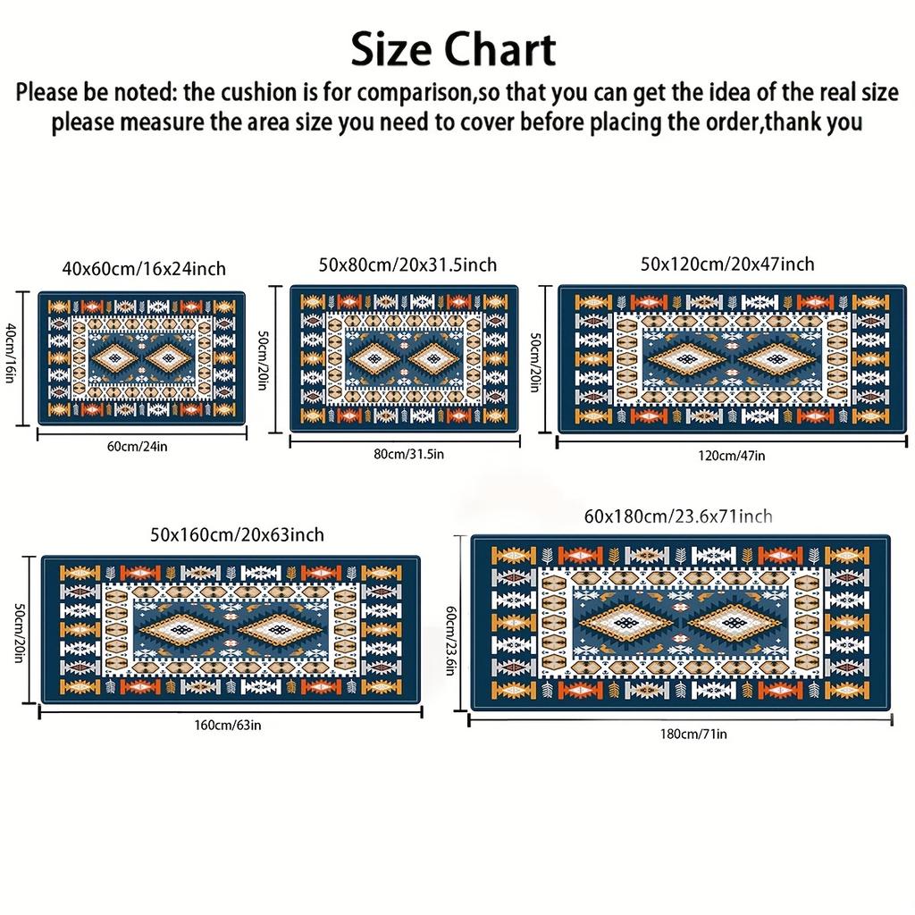 1 шт. против усталости кухонные коврики темно-синие средиземноморские водонепроницаемые нескользящие толстые мягкие кухонные коврики сверхпрочный комфортный коврик для кухни