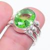 Natural Tsavorite Gemstone Handmade 925 Sterling Silver Jewelry Ring Size 7 r7H47