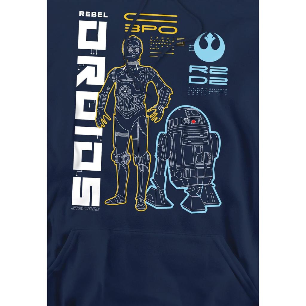 STAR WARS Mens Rebel Droids Hoodie