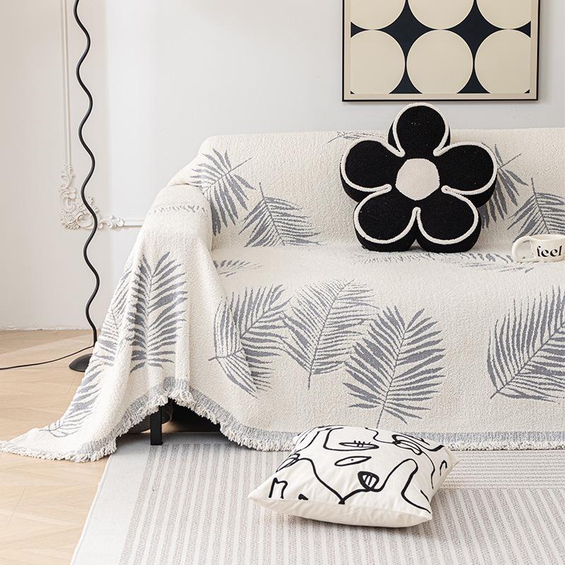 Полотенце для дивана, тканевый зимний плюшевый чехол для дивана, стильный толстый кожаный чехол для дивана, цельный чехол для дивана