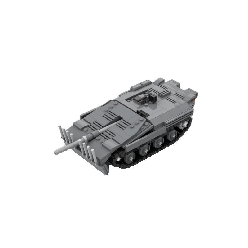 Военный военный танк Sfl IVc Strv 103 Tank Building Blocks Gifts Sets Diy Assembled Model Compatible with LEGOs Kids Toys Gifts