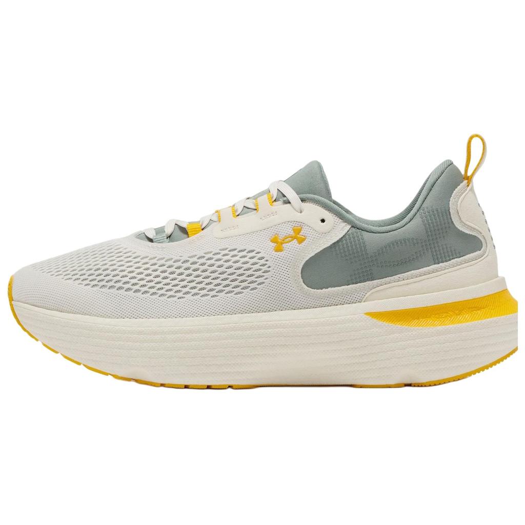 Under Armour Infinite Elite 2 Амортизирующая Поддержка Низкий Верх Тренировочные Для Бега На Длинные Дистанции Мужские Бежево-Зеленые Кроссовки 3028169-280