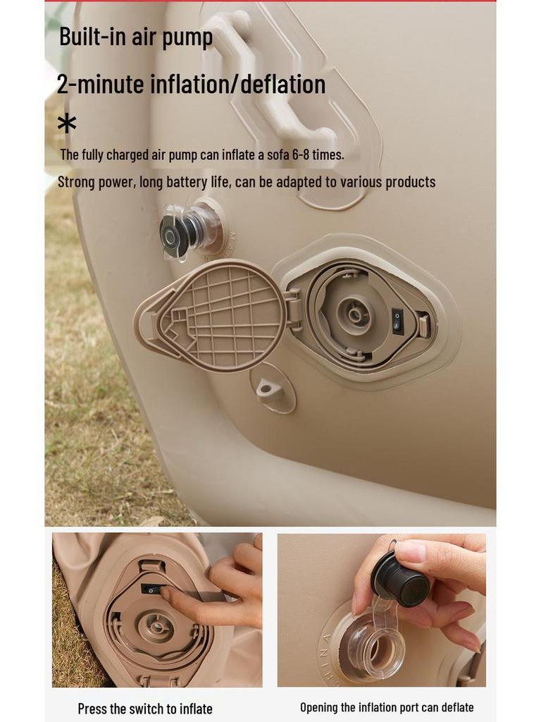 Надувное кресло-шезлонг из ПВХ: Портативный односпальный надувной диван для использования в помещении в общежитии