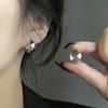 Fashion Vintage Gold U Earrings For Women Metal Earing Jewelry Trending New Korean Silver Oval Hoop Earrings
