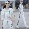 2023 Women’s Western-Style Casual Letter Hooded Sportswear Two-Piece Suit - Spring/Autumn Fashionable and Versatile