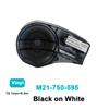1PK M21-375-595/M21-750-430/M21-750-7425 Black On WhiteCompatible BRADY BMP21 PLUS Handheld Label Printer Self-Laminating Vinyl