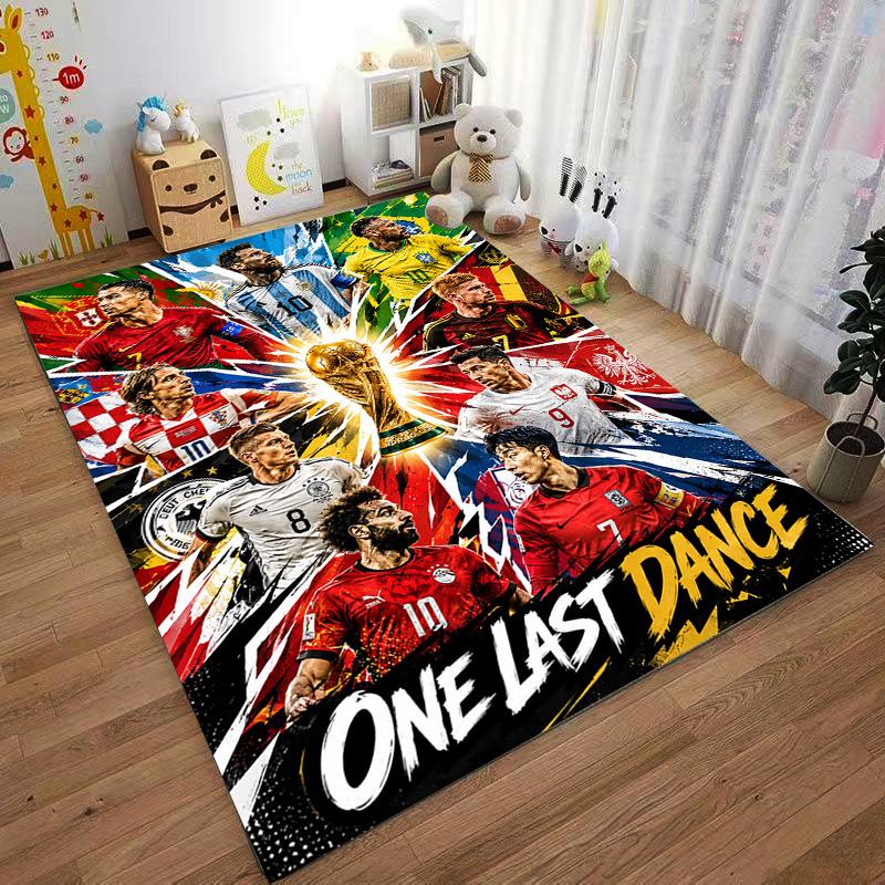"Soccer Stars carpet Set with Trophy" carpet set (1 duvet cover, 2 pillowcases, duvet not included)