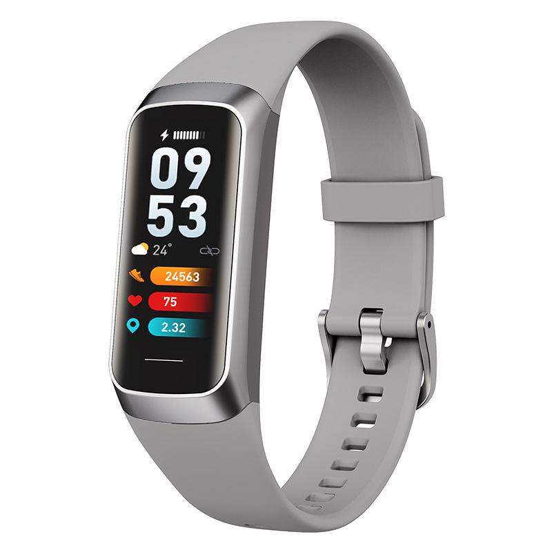 Cross-border AMOLED Smart Bracelet: Monitors Blood Pressure, Oxygen, Temperature, Heart Rate, Sleep; Waterproof Sports Watch