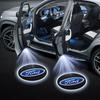 Новая наклейка на машину 2026 года для Ford 1/2 шт. Светодиодный декор для автомобиля Приветственный логотип Световая лампа подсветки двери для Ford Fiesta Ranger Fusion Mondeo Mu