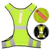Светоотражающий жилет безопасности для улицы со светодиодной подсветкой, высокая видимость для бега в ночное время, велоспорт, желтый