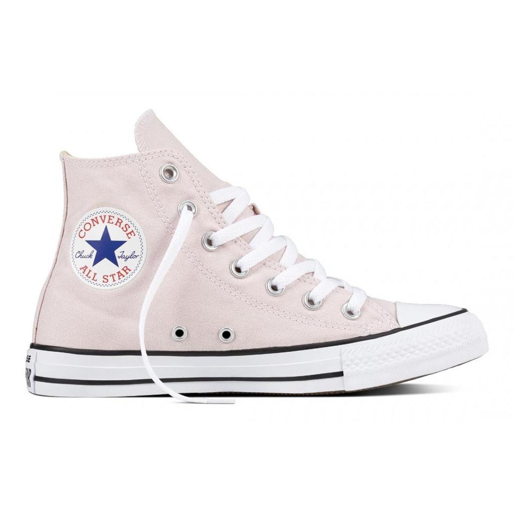 Converse Кеды Chuck Taylor All Star Hi Top 'Barely Rose' Классические и универсальные Высокие кеды из парусины Женские Розовые 159619c