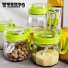 Glass Seasoning Jar Combination Set Household Oil Pot Soy Sauce Bottle Vinegar Bottle Sesame Oil Bottle Salt Shaker Kitchen Supplies