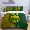 FC Nantes  Pattern Bedding Quilt Set  Home Decoration  Gift (1 * duvet cover + 2 * pillowcase  without core)