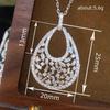 Light Luxury Necklace Female, Elegant Heavy Industry Atmospheric Style, Geometric Shiny Zircon Advanced Sense