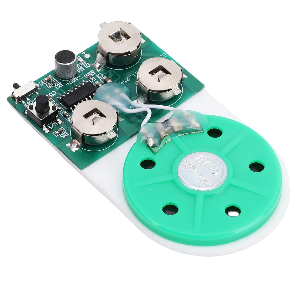 4 Minutes Sound Recording Module Single Key Music Recording Playback Module with Speaker for Crafting Voice Greeting