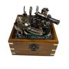 Brass Nautical Sextant with Wooden Box-Kelvin & Hughes Victorian Marine Instruments-Navigational Ship Sextant-Best for Gift