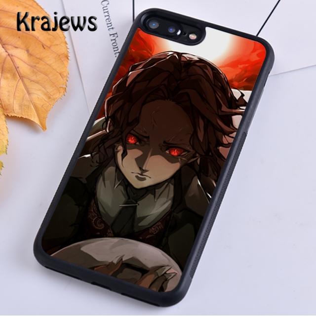 Чехол для телефона Krajews Kibutsuji Muzan Kimetsu no Yaiba для iPhone 14 5 SE 6s 7 8 plus X XR XS 11 12 13 pro max Samsung S21 S22ultra