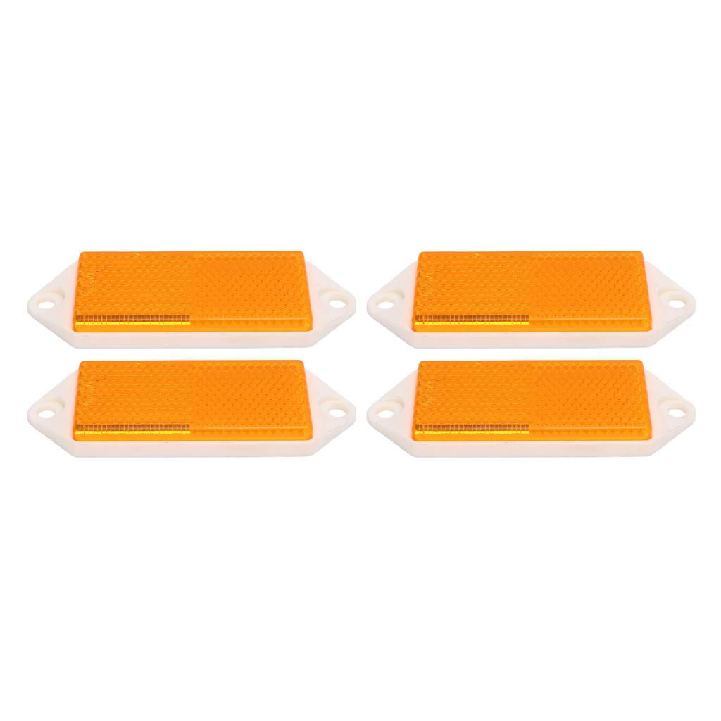 4 шт. Прямоугольные светоотражатели на винтах Пластиковые Улучшают безопасность дорожного движения Светоотражатели для столбиков, прицепов, грузовиков, мотоциклов, заборов