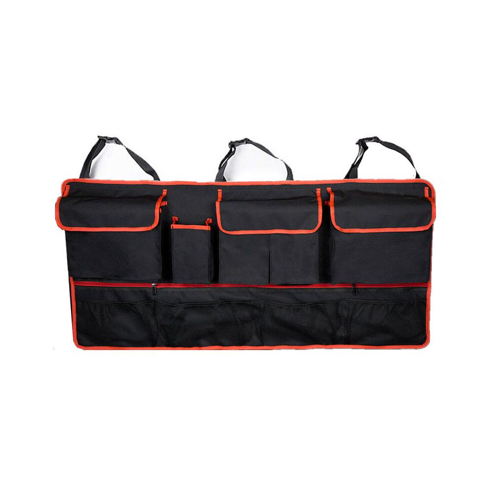1Pc Multi-Pocket Car Trunk Organizer Hanging Back Seat Storage Bag with 9 Pockets Waterproof Oxford Cloth Universal Accessories