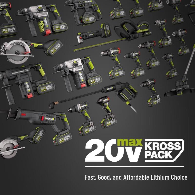 Беспроводной автомобильный пылесос Worx 20V, штекер CN (адаптер в комплекте)