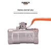 Ameiko 1/2" Two-Piece 304 Stainless Steel Ball Valve with Female Thread for High-Temperature Water Control