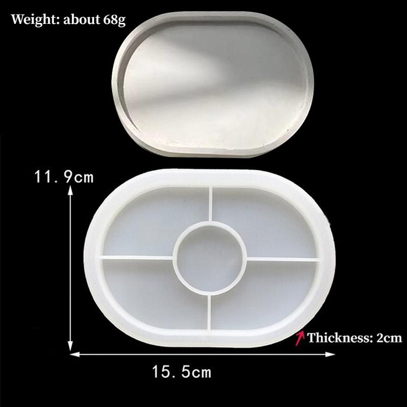 DIY Irregular Storage Tray Silicone Mould DIY Cushion Plate Gypsum Resin Mold Jewelry Storage Box Drip Mold Home Decoration Rrt