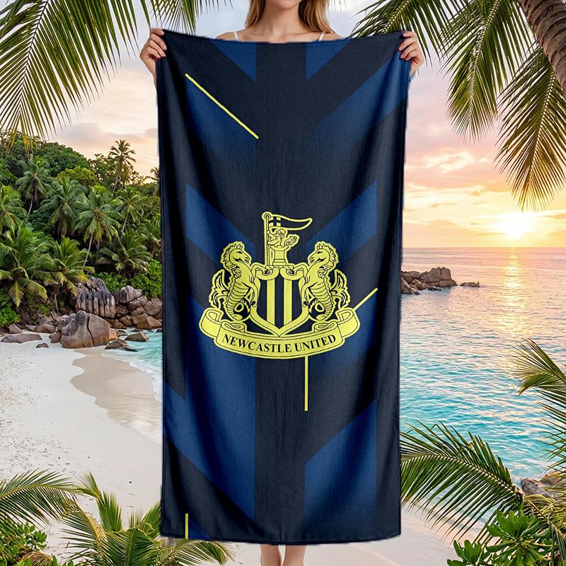 Newcastle United Beach Towel Soft Microfiber Summer Towel Quick Dry Absorbent Towel for Beach Swimming Pool Travel