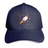 Cute Rocket Ship In Space Baseball Cap Adjustable Buckle Closure Moisture Wicking Quick Dry Curved Brim Classic Fit
