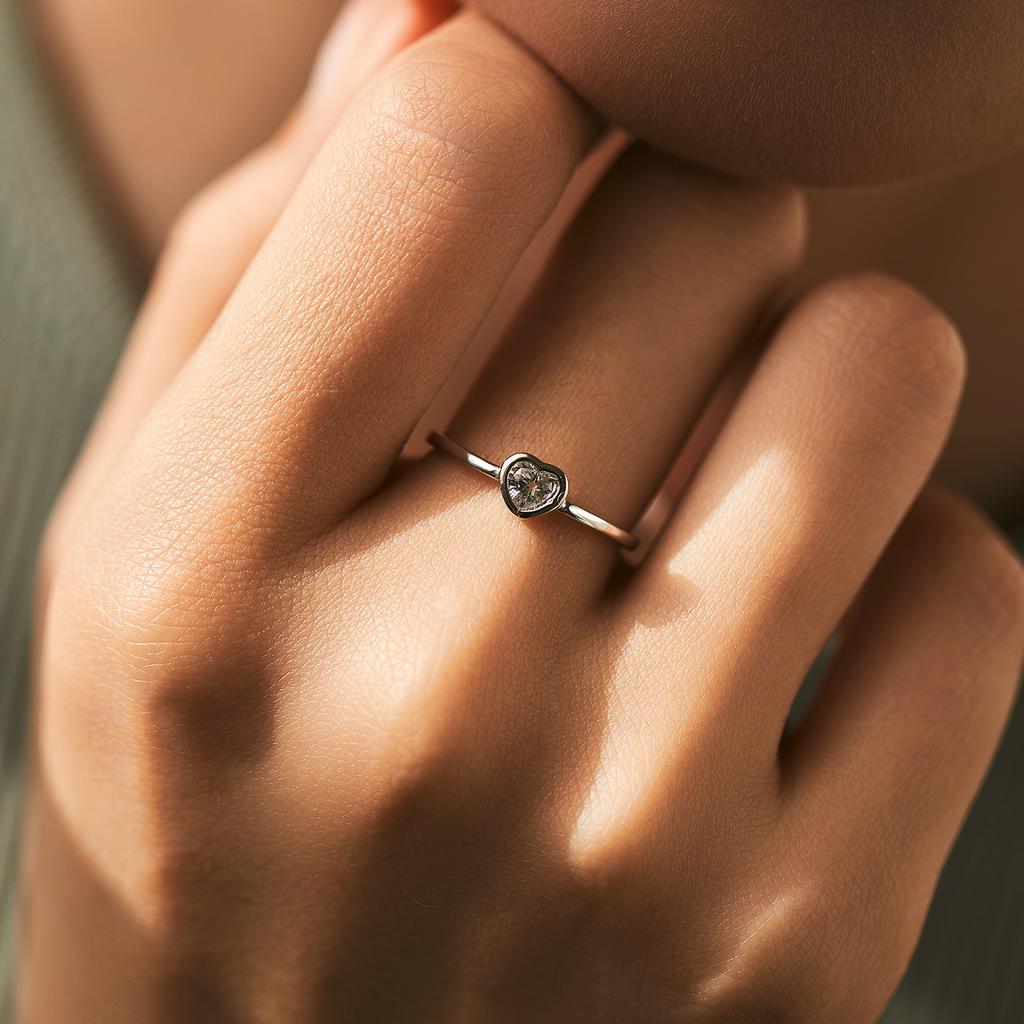 Heart shape Cut Moissanite Solitaire Wedding Ring For Women 925 Sterling Silver D Color Wedding Band Fine Jewelry