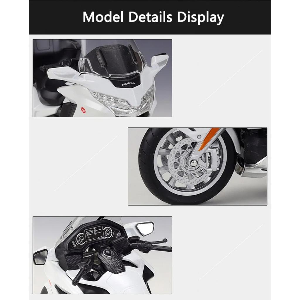 Welly 1/12 HONDA 2020 Gold Wing Сплавная Модель Мотоцикла Литой Металлический Игрушечный Туристический Уличный Мотоцикл Модель Коллекция Детский Подарок