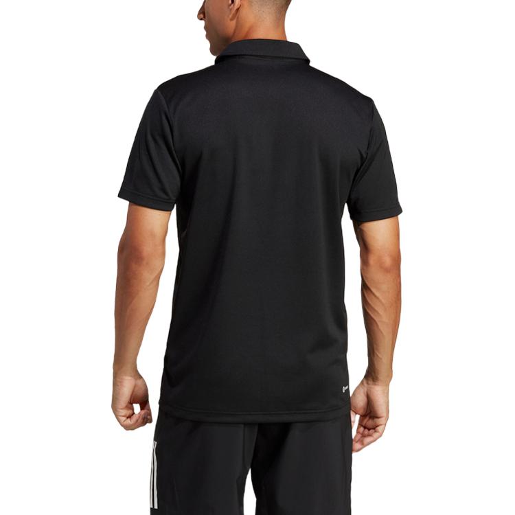 adidas Мужская теннисная рубашка-поло Pure Logo, черная HR8730